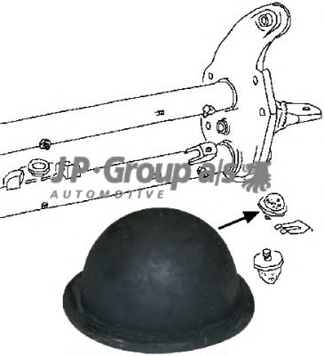 JP GROUP 8142250502 -  Буфер, балка моста